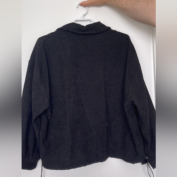 Black Corduroy Light Shacket - Picture 5 of 5